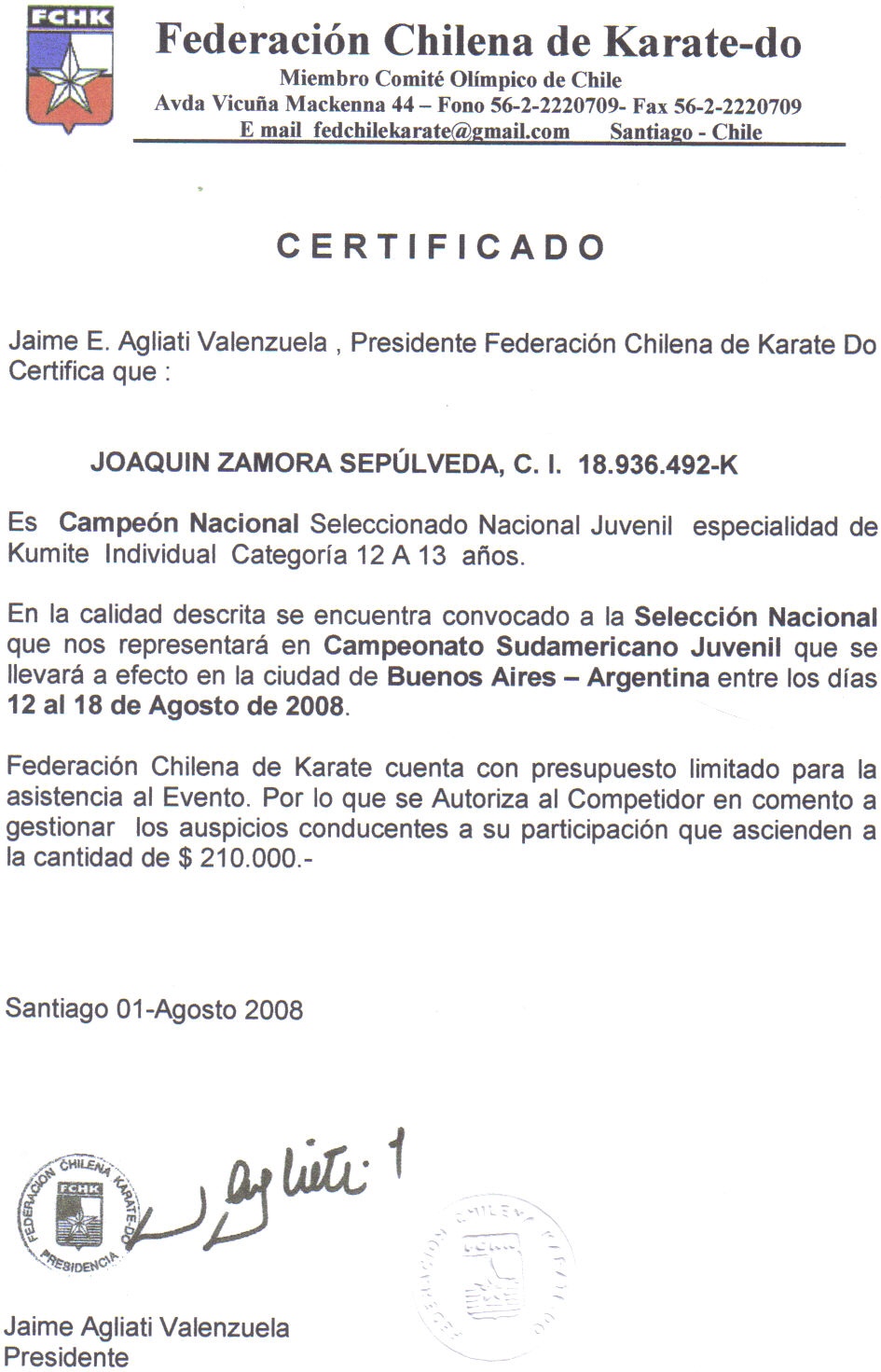 certificado