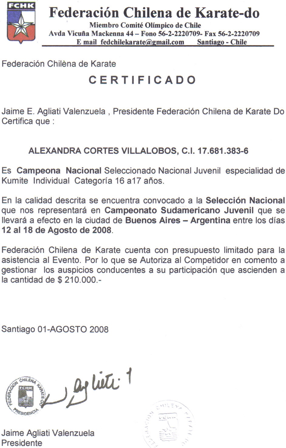 certificado